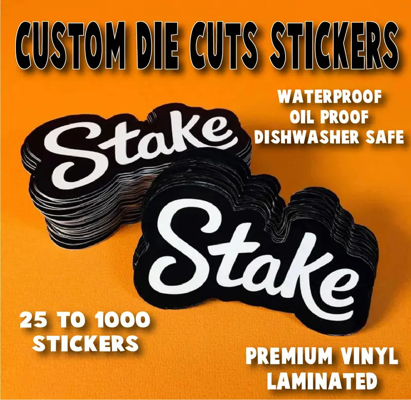 Custom Vinyl Stickers / Die Cut Stickers / Logo Stickers | Waterproof, Oil-Proof & Durable