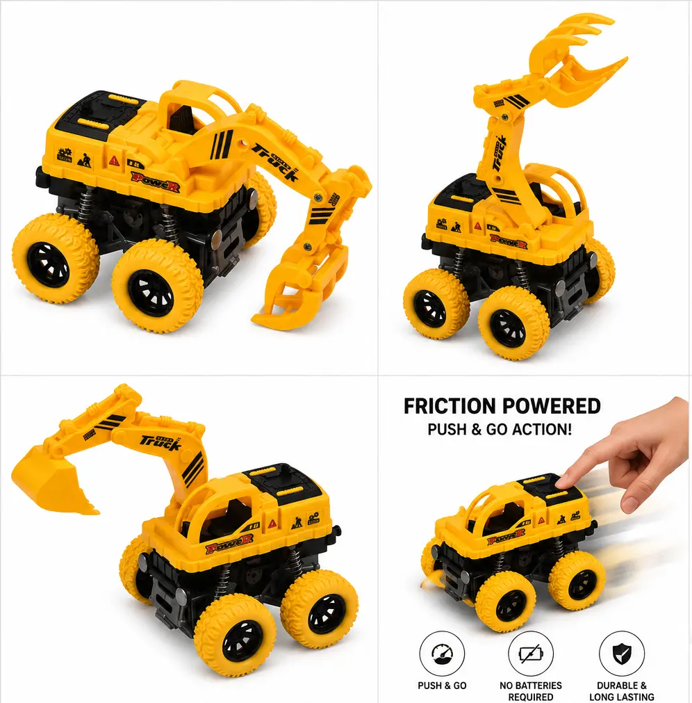 Construction Zone Friction Powered Vehicles