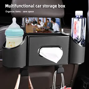Car storage box - Car seat backrest hook storage box - Car cup holder, seat back storage box, multi-functional storage rack - Car accessories - Car supplies