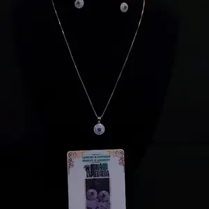 Women's 2-Piece Emerald Jewelry Set