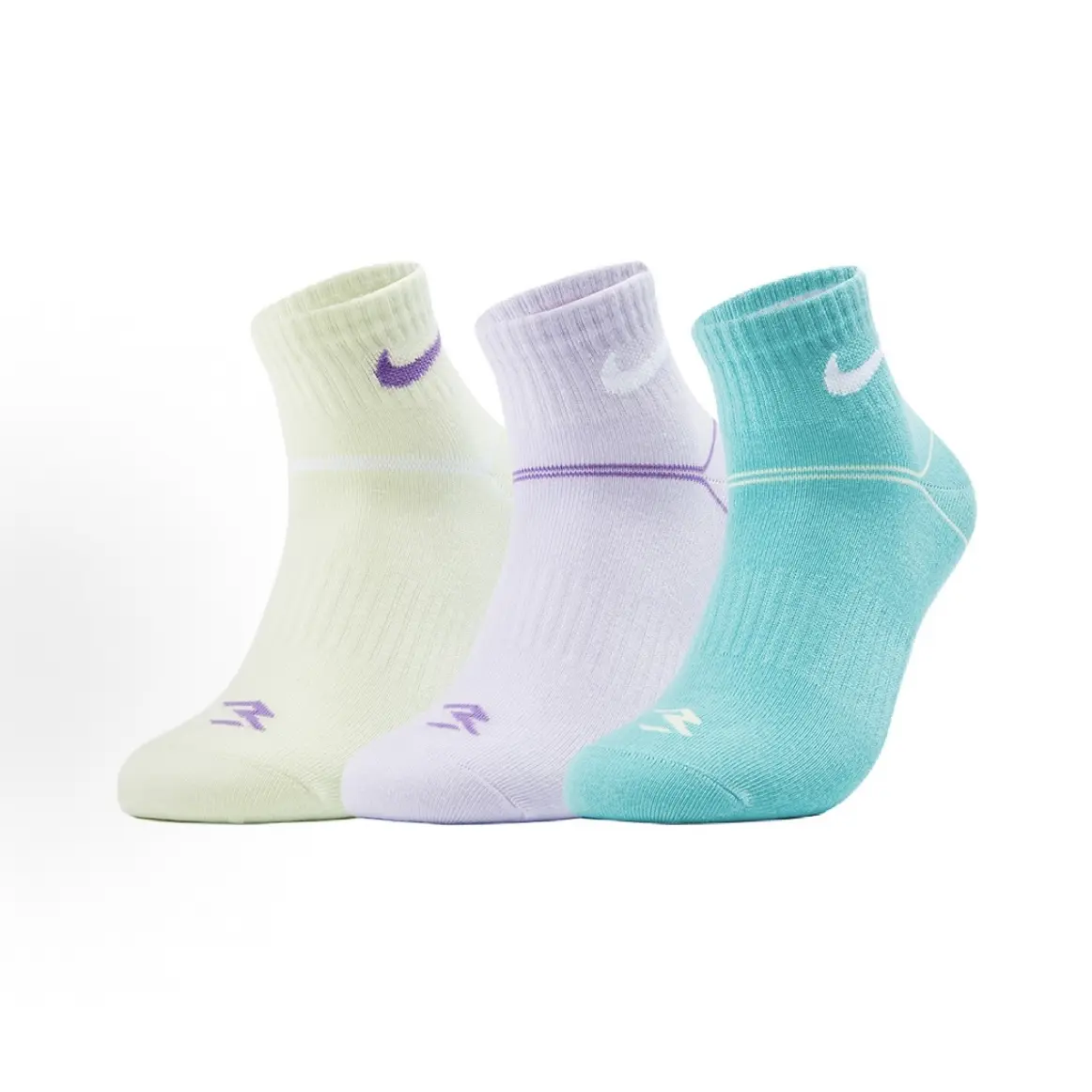Nike Women's Athletic Sports Socks - 3-Pack, Comfortable, Durable, Ideal for Everyday Wear, Multiple Colors Available Unisex
