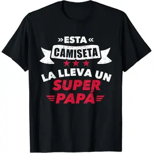 100% Cotton SUPER PAPA Fahte's Day T-Shirt