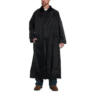 Double S® Unisex Weatherproof Black Saddle Slicker 1213001