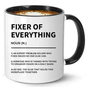 Boss Day Gifts for Men & Women, Unique Appreciation Gifts for Coworkers, Funny Office Gag Gifts, 11oz Ceramic Drinkware Coffee Mug for Holiday Celebrations