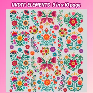 UVDTF Elements Page Stickers for Crafts (9 inch x 10 in)