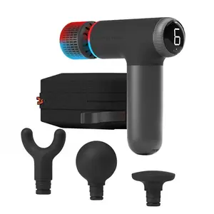 Sharper Image PowerBoost Pro Compact Electric Hand-Held Massager with Hot and Cold Functions, 5 Metal Attachments - Beauty Products for Personal Care