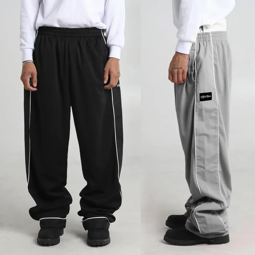 Men's Super Mesh Pants Straight Leg Elastic Waist