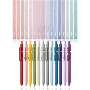 - Retractable Fine Point Gel s and Aesthetic Highlighters, 28 Pack