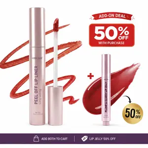 +1HEROLABS Peel Off Lip Liner & Lip Stain, Water Resistant Smudge Proof Transfer Proof Lipstick, Safe & Nourishing Ingredients