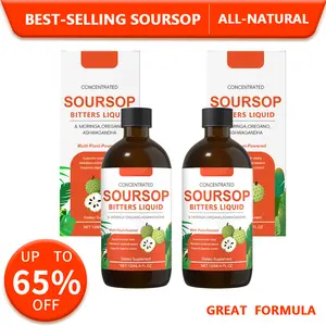 [GRAB 3 NOW]Soursop Bitters Liquid for Herbal Detox ,Digestive Health Gut Healthy Booster Immune Support & Energy - Natura Formula with Ashwagandha Ciguo Pomegranate  Soursop Leaf | 120ml Supplement Plant-Based Daily Body Care Dietary Supplement Carambola