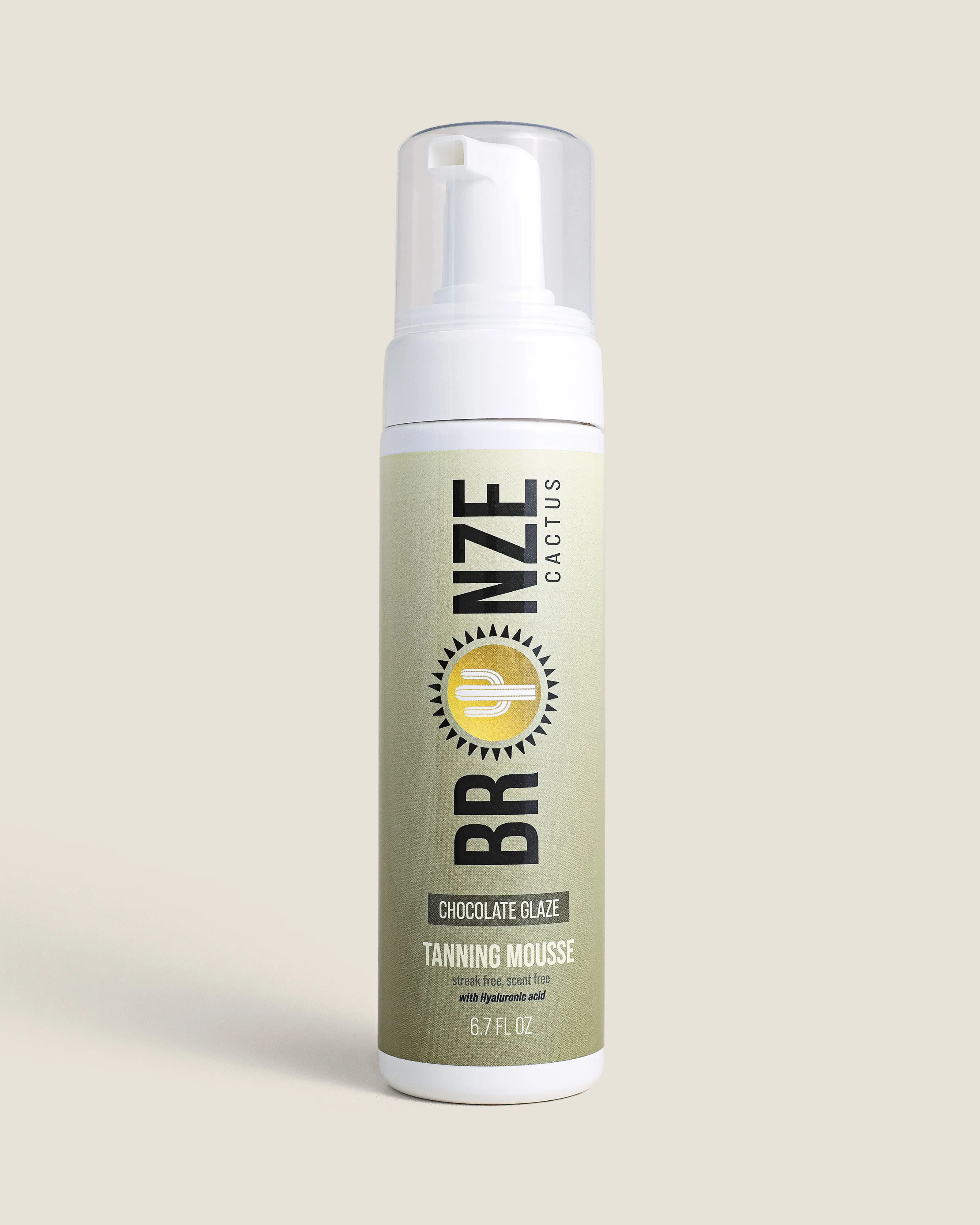 Bronze Cactus Chocolate Glaze Tanning Mousse Sunless Tan with Hyaluronic Acid