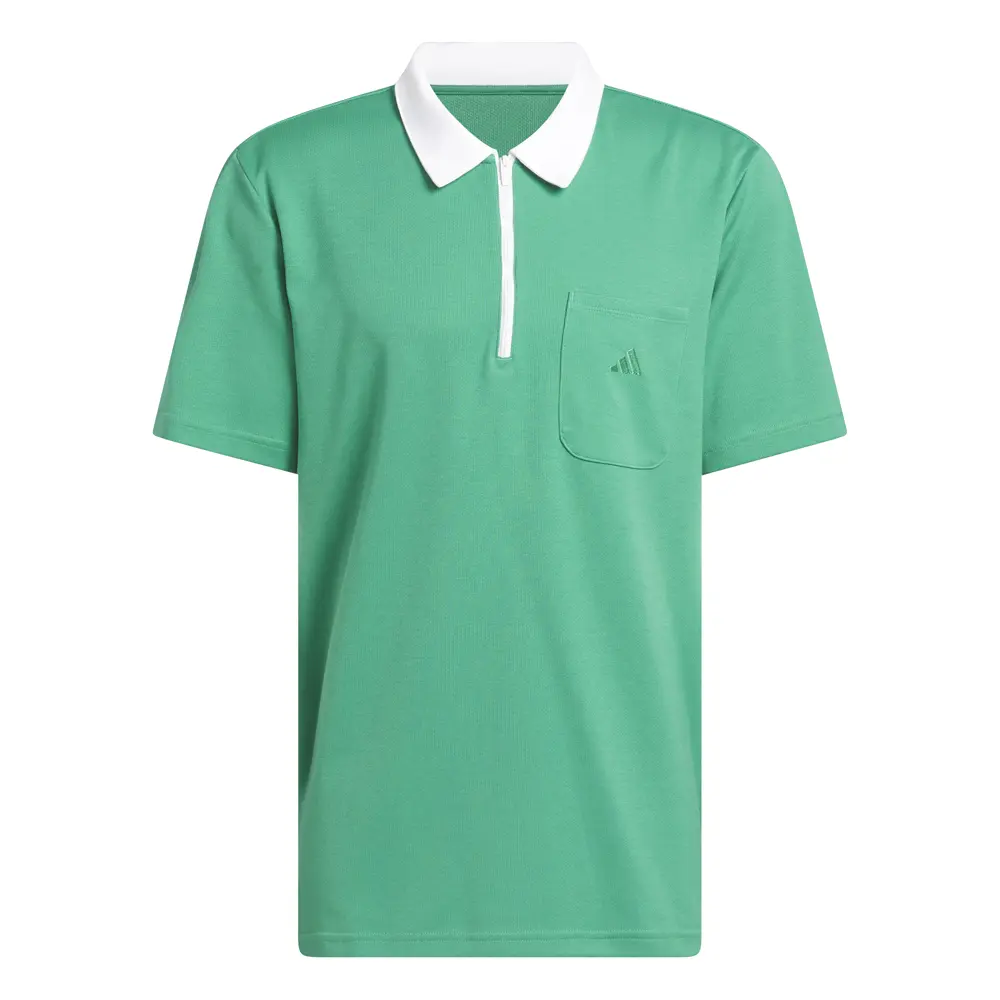 adidas Mens Essentials Quarter-Zip Shirt Casual Casual - Green