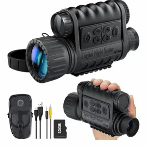 True Night Vision Monocular for Adults, IR Illuminator for Complete Darkness, High Sensitivity COMS Sensor Digital Night Goggles Night Vision Binoculars WG-50