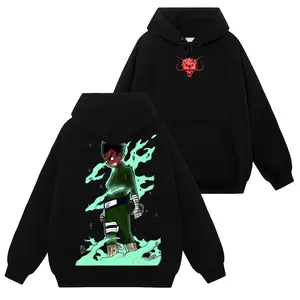 [Konoha Shop] Limited Rock Lee Sixth Gate Eight Gates - Naruto Shippuden #17 Hoodie T-Shirt Sweatshirt, Retro Vintage Unisex Graphic 90s Cotton, Gift For Wibu Ninja Shinobi , Anime Manga Y2K Streetwear