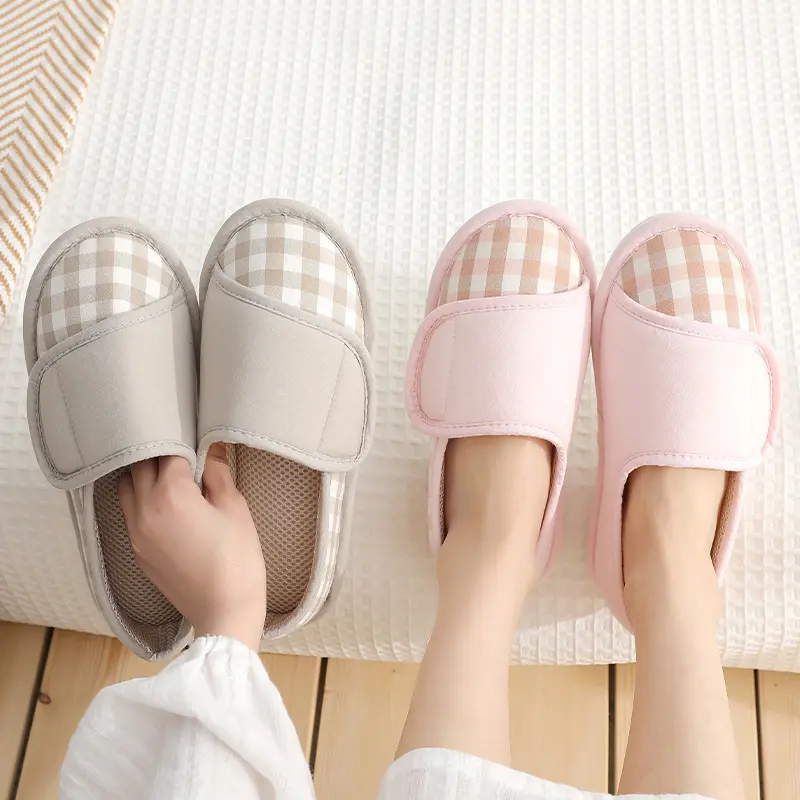 Home-style slim-fit maternity shoes with soft soles and anti-slip covers that stick to thick soles, suitable for large postpartum women.