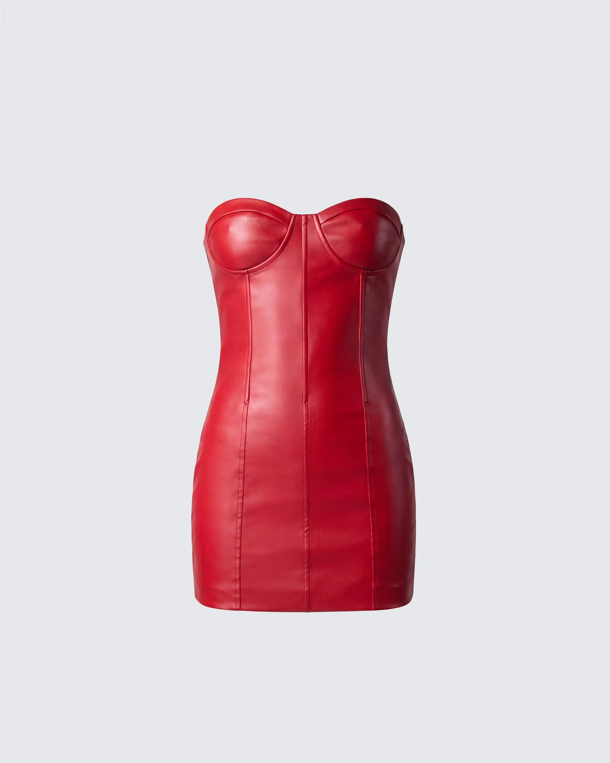 Trisha Vegan Leather Mini Dress - TikTok Shop