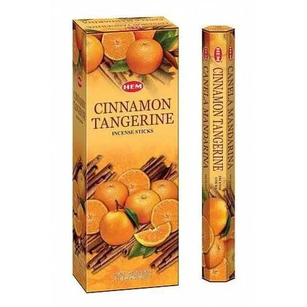 Bamboo Cinnamon Tangerine Incense Sticks - Unique Blend Aroma Scent Home Fragrance, Natural Stress Reliever for Mind Relaxation