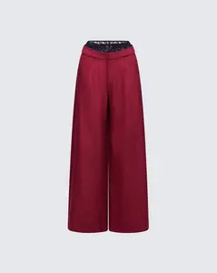 Scarlette Red Pinstripe Pant