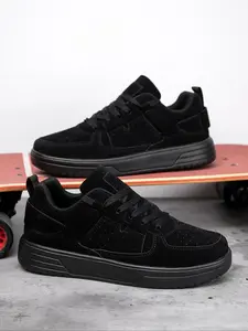 Men's Vintage Fashion Lace-Up Casual Sneakers, Outdoor Comfortable Flat Walking Shoes, Skateboard Running Shoes for Teens, Casual Athletic Sneakers