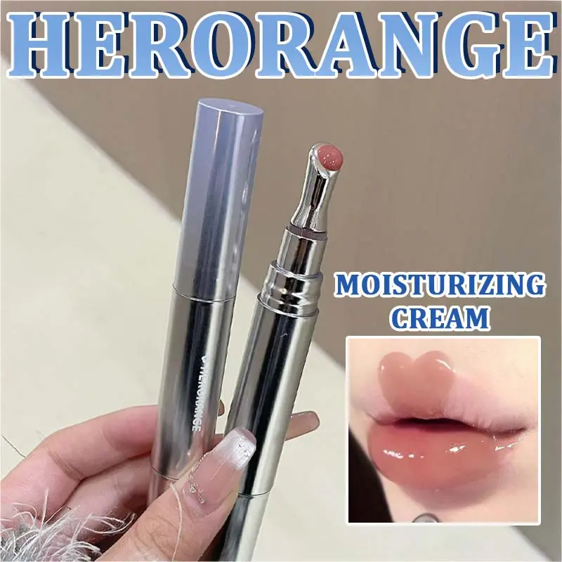 HERORANGE Tinted Moisturizing Lip Oil — A Volumizing, Pigmented Lip Gloss; A Refreshing, Non-Sticky Lip Shine; A Nourishing & Restorative Lip Beauty Essential; An Everyday Makeup Choice Suitable for Both Men and Women. Moisturizer Glossy