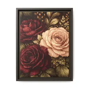 Abundance Tapestry Luxe Floral Framed Canvas