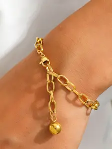 Stainless Steel Geometric Bell Bracelet, Minimalist Solid Circle, Everyday Versatile, Classic Long-Lasting, Perfect Gift for Her