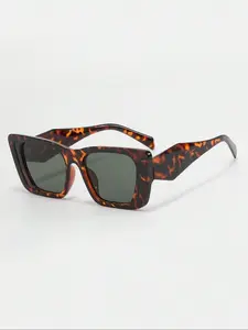 New Square Cat Eye Retro Fashion Glasses, Street Style Women Beach Accessories, All-Season Female Clothing Pair, Business Casual Wear