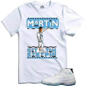 Shirt to match the Jordan 11 Legend Blue Columbia blue, Funny Martin Shirt, 11 Legend Blue Outfit, Graphic Tees, Womenswear Top T-Shirt