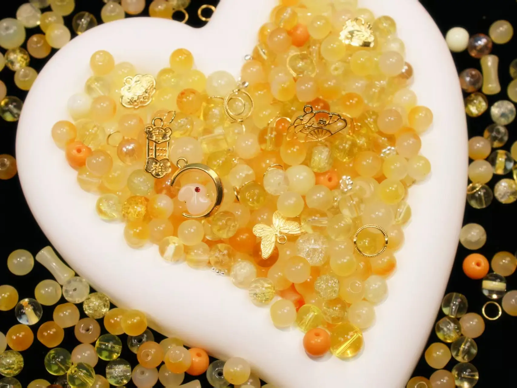 Non-Natural Crystal Colorful Soft Pastel Resin Mixed Glass Beads, 1 Box 2 Oz Generous Qty Jewelry Accessories with Included Extras for Necklaces, DIY Jewelry Making Projects - Shop Now