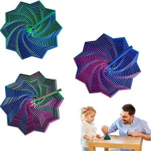 3D Printed Expanded Sensory Fidget Star, Star Fidget with Handle, Fractal Fidget Hexagon with Handles, Hexagon Design for Office Desks As a Stress-Relief, Perfect for Holiday, Christmas, Birthday Gifts