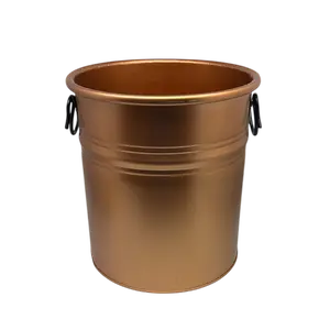 Copper Look Metal Bucket - Mid Size