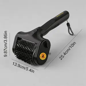 Cordless Electric BBQ Brush – Powerful 350 RPM motor cleans in seconds, built-in LED light, superior BBQ cleaning accessory, won't damage surfaces, suitable for any BBQ grill, the ideal gift for BBQ lovers.