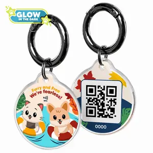 IndieTag 'Furry & Free' with instant text alert - Dog ID Tag - QR code Tag for Dog and Cat - Personalized Pet ID - Customized Name Tag