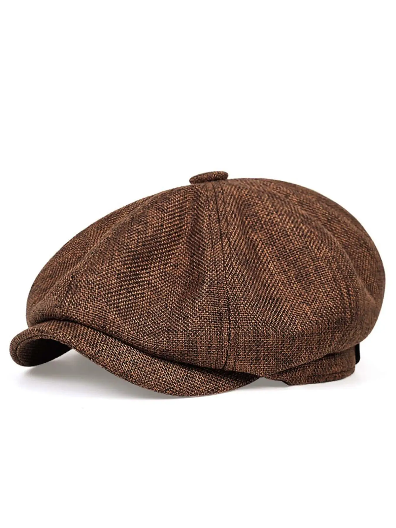 1 Piece Casual Linen Beret Hat, Solid Color Portable Newsboy Cap for Men & Women, Fashion All-match Outdoor Hat, Elegant All-match Fashion Accessories