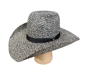 Hooey by Resistol Del Rio K Black/White Straw Cowboy Hat RSHODRK8342M