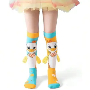 Crazy Socks For Kids - Cute Knee High Silly Socks Funny Style Colorful Cute Animal Knee High Socks For 3-8 Years Kids,Personalized Christmas Stockings, Filled With Love And Surprises