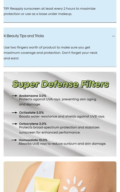 Green Tea SPF 50 Daily Defense Sunscreen