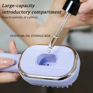 [Electric Massage Comb] 1pc Electric Massage Comb | Scalp Oil Brush for Hair Styling & Massaging, Colorful Hairbrush with Massage Function - Perfect for Women & Girls, Ideal Birthday or Valentine's Day Gift!