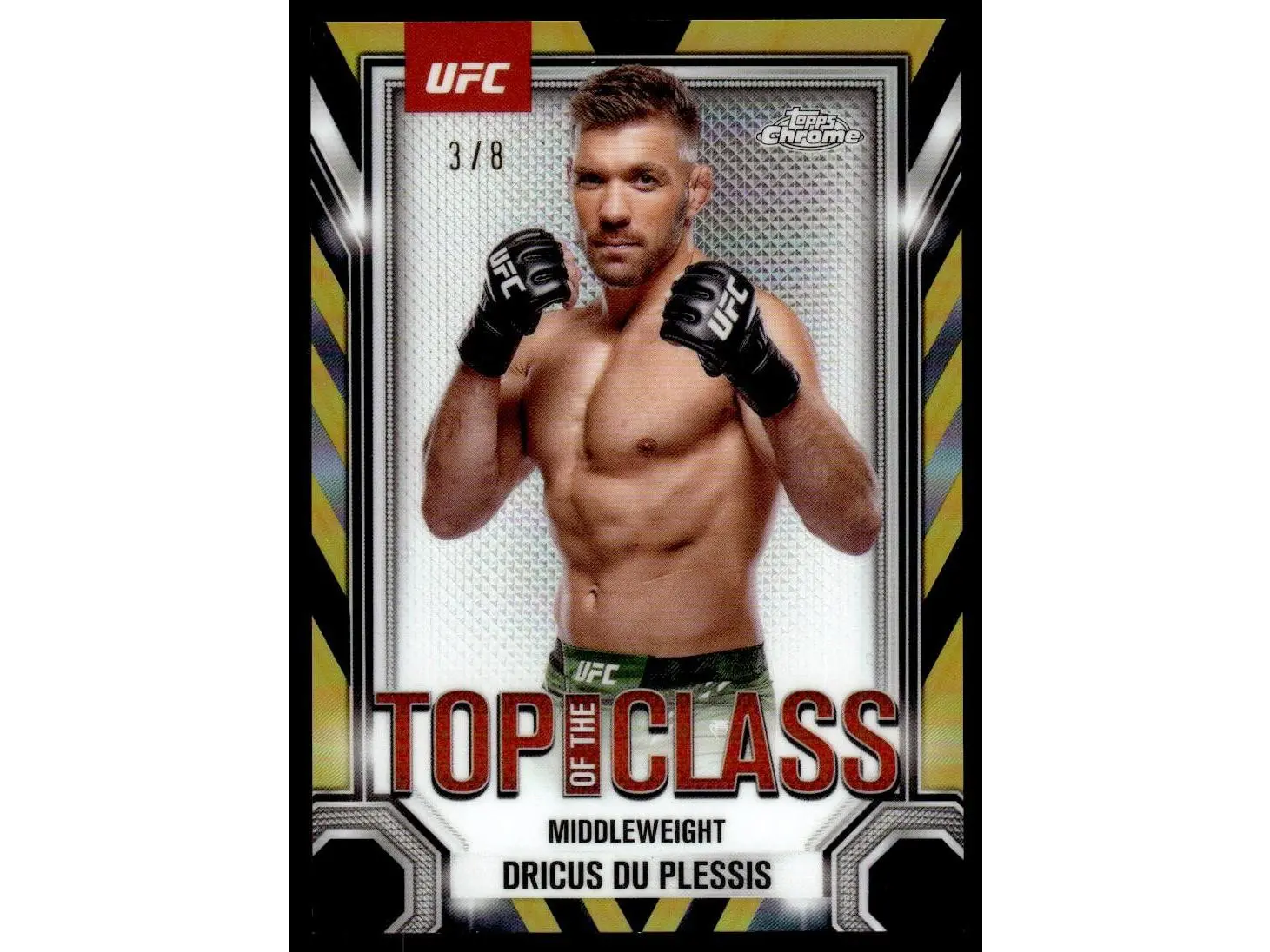 2025 Topps Chrome #TTC-15 Dricus Du Plessis Top of the Class  /8