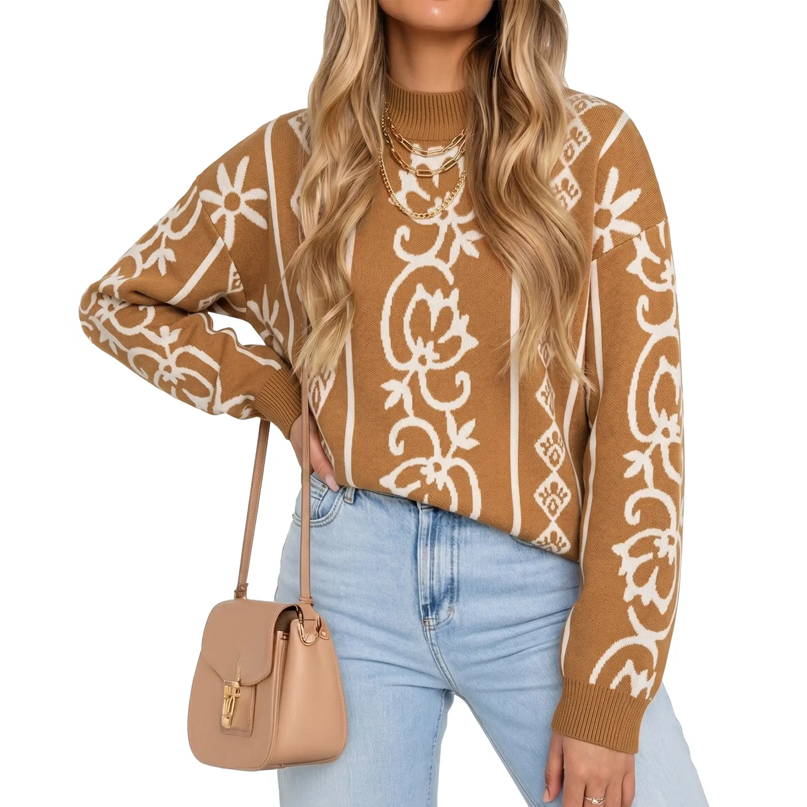 Dokotoo Women's Casual Long Sleeve Sweaters Loose Abstract Knit Pullover Sweater Jumper Tops Dokotoo Women's Casual Long Sleeve Sweaters Loose Abstract Knit Pullover Sweater Jumper Tops