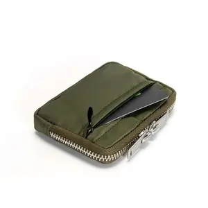 Slim-style Waterproof Nylon Small Wallet, Multi-functional Card Holder, Keychain, Women's Coin Purse