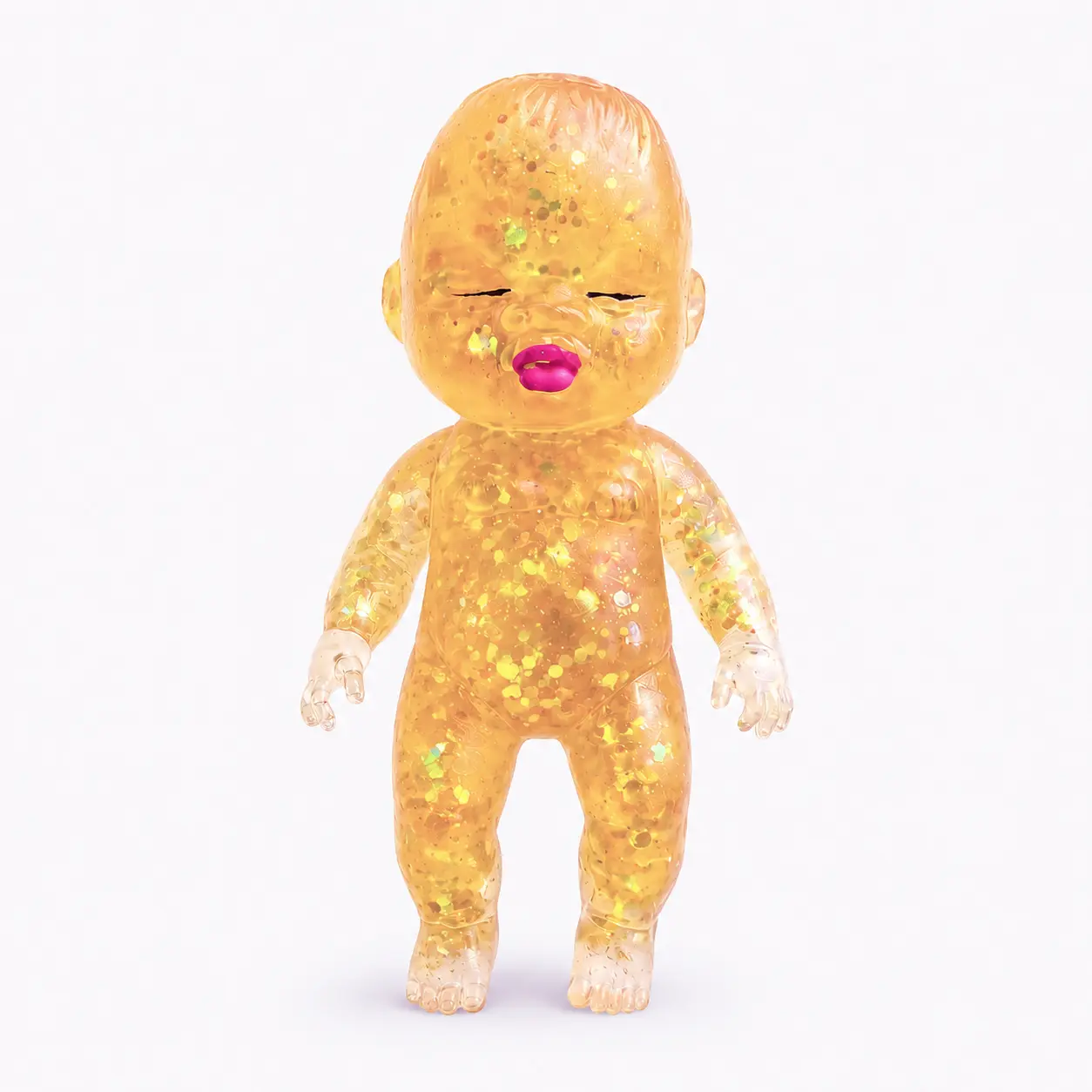 Baby soft soft flashing slow rebound, stress ball,baby soft sensory adult and child stress relief toy, soft cute squeezable desktop decoration gift (yellow) tiktokshop spring glow up outdoorfun，anxiety relief gift, holiday party gift