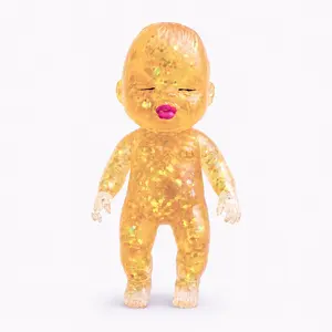 Baby soft soft flashing slow rebound, stress ball,baby soft sensory adult and child stress relief toy, soft cute squeezable desktop decoration gift (yellow) tiktokshop spring glow up outdoorfun，anxiety relief gift, holiday party gift