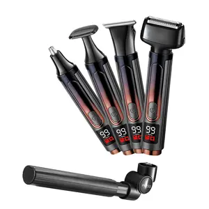 Yunmei Men's Body Hair Trimmer Set with Digital Hair Clipper for Back & Leg Grooming Washable Blade CE ROHS FCC MSDS Approved Hair Shaving Tool Hair Removal