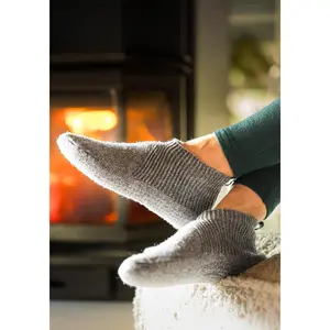 Women's Warm Merino Wool Gripper Slippers