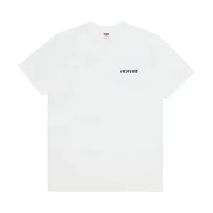 Supreme Target Tee White Men's 100% Authentic Comfortable Everyday Wear Tshirt Gym Casual Soft Cotton Short Sleeve