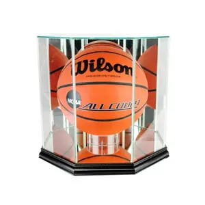 Perfect Cases  Octagon Basketball Display Case- Black