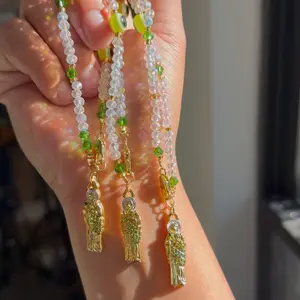 Green Saint Jude Mini Car Rosary