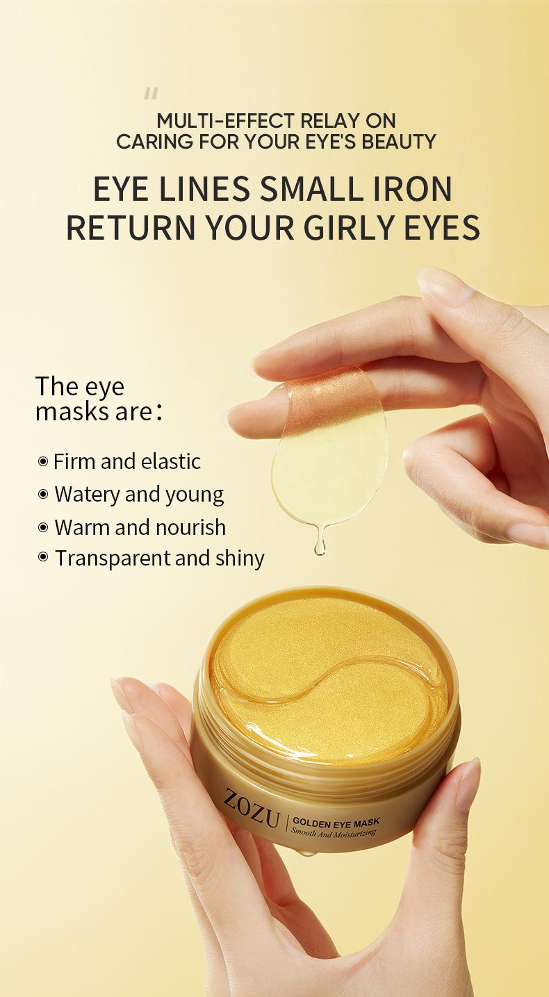 Gold Firming Eye Mask Hydrating Moisturizer Reduces Fine Lines & Dryness Under Eyes