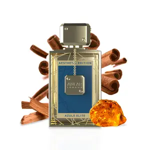 Anfar London Azule Natural Extrait de Parfum - Aesthetic Edition, 3.4 fl oz Men's Collectible Packaged Aromatic Woody-Amberwood Fragrance with Long-Lasting Oud, Patchouli, Cinnamon, Cardamom, Musky Fresh Notes, Aromatic Amberwood Fragrance